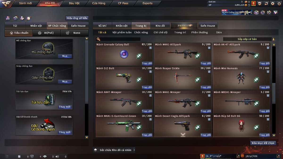 shop acc cf uy tin gia re